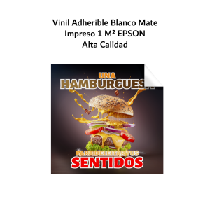 Vinil autoadherible blanco mate de alta resistencia