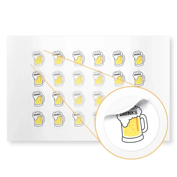 Stickers suajados personalizados Paq. 5 tabloides couché adhesivo